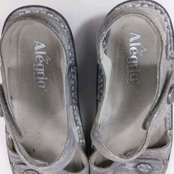 Alegria Vienna Smoke VIE-123 Sandal Slingback Shoes Leather Womens 39 US 9 - Picture 8 of 11